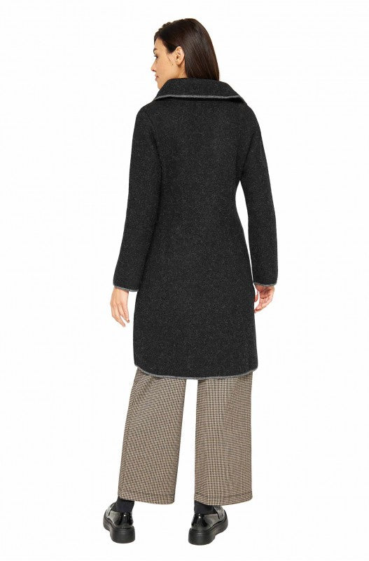 Alpaka Mantel ASI Schwarz Grau