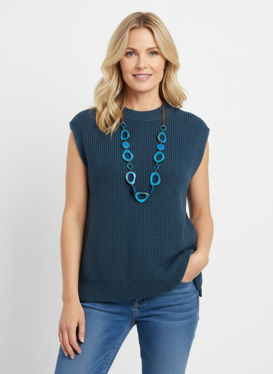 Pullunder, dark blue