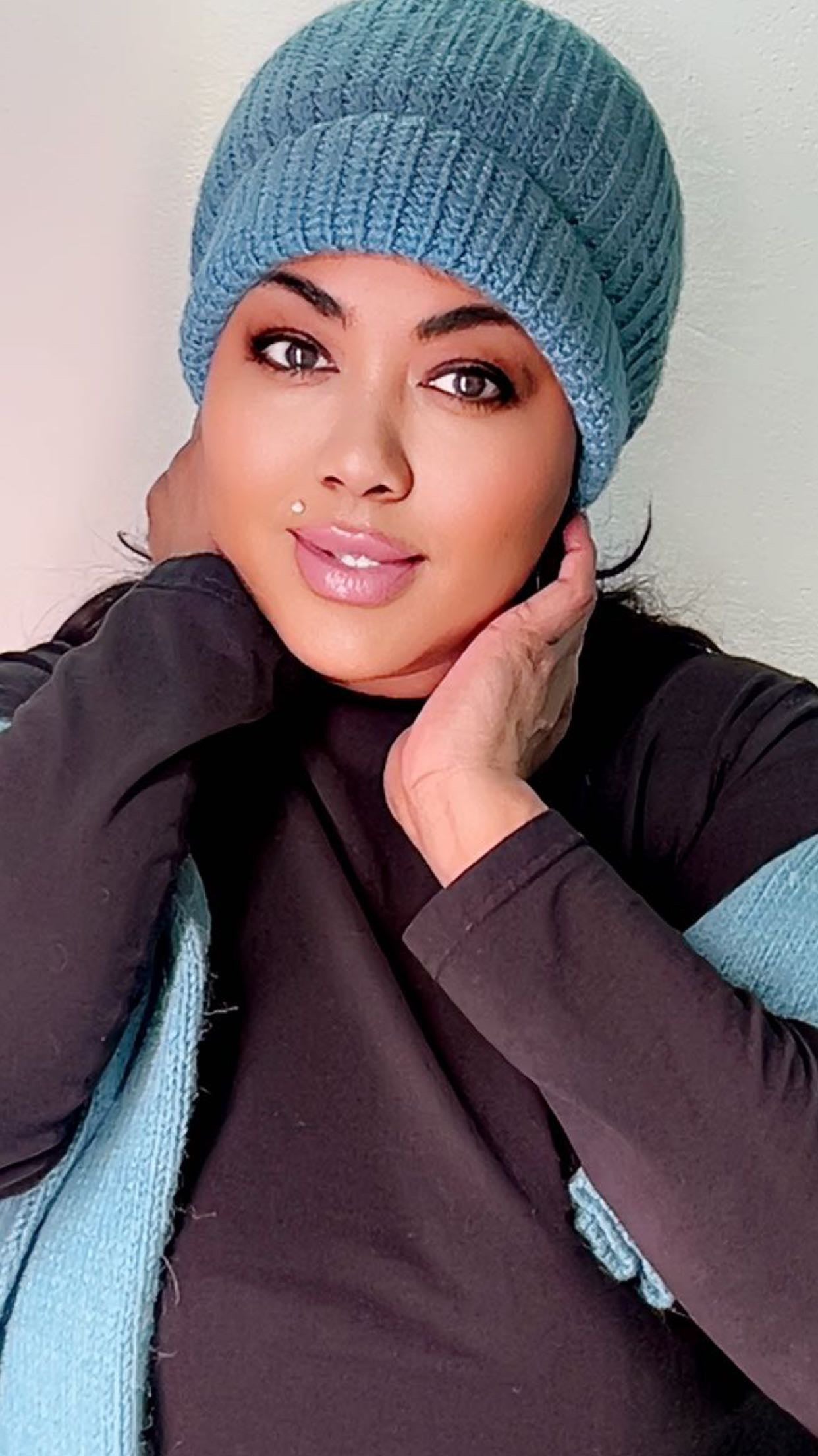 Mütze, brittany blue