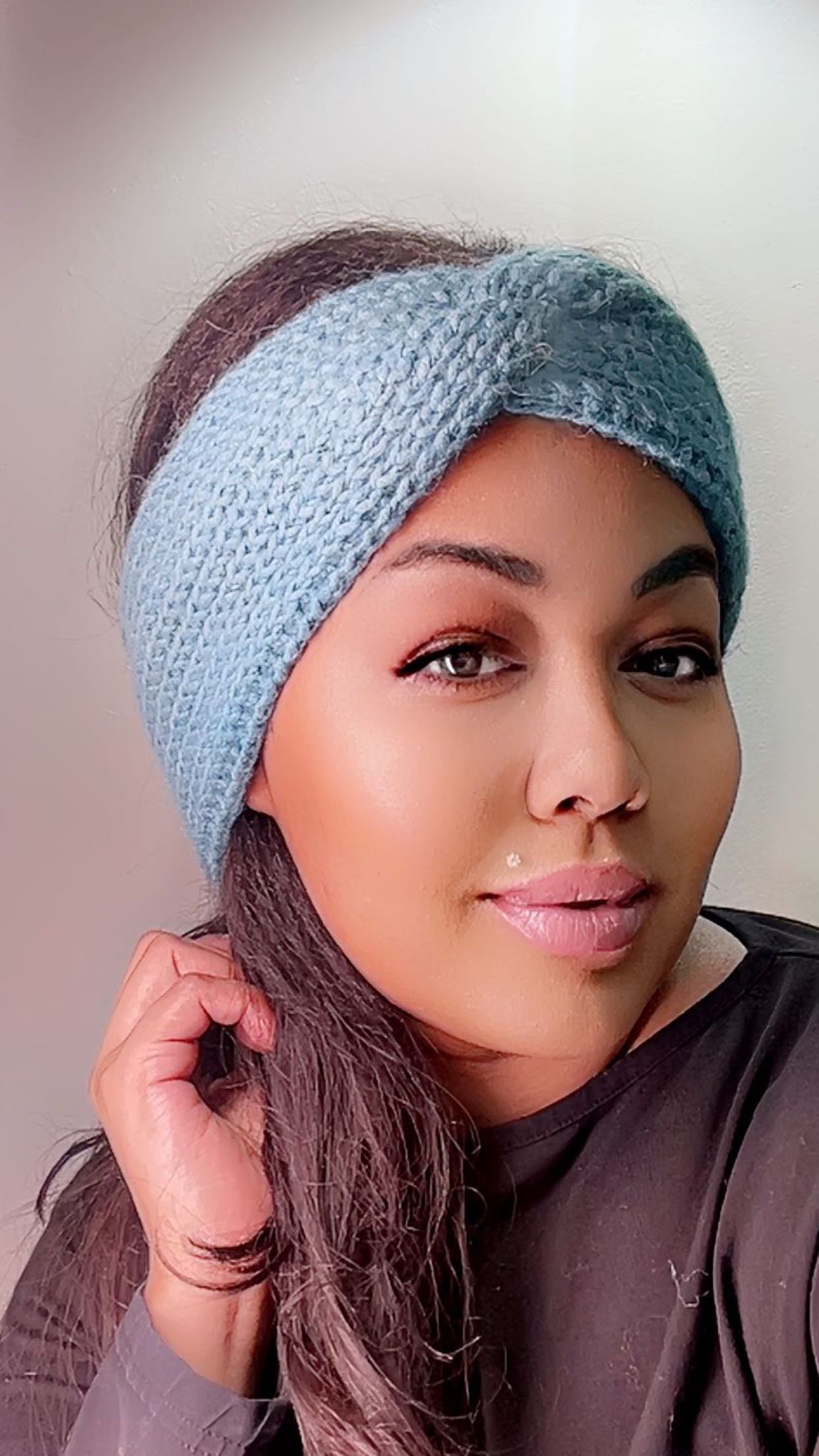 Stirnband, brittany blue